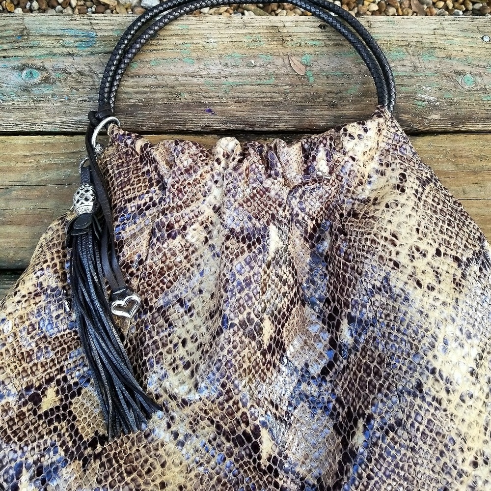 Snake print handbag by Brighton